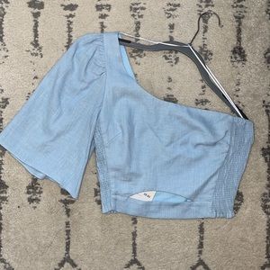 Zara NWT One Shoulder Blouse